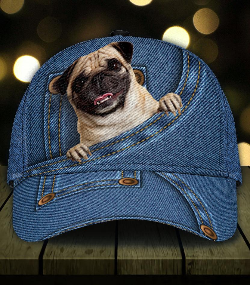 Personalized Pug Classic Cap Trucker Hats Custom Hats Gifts For Men & Women