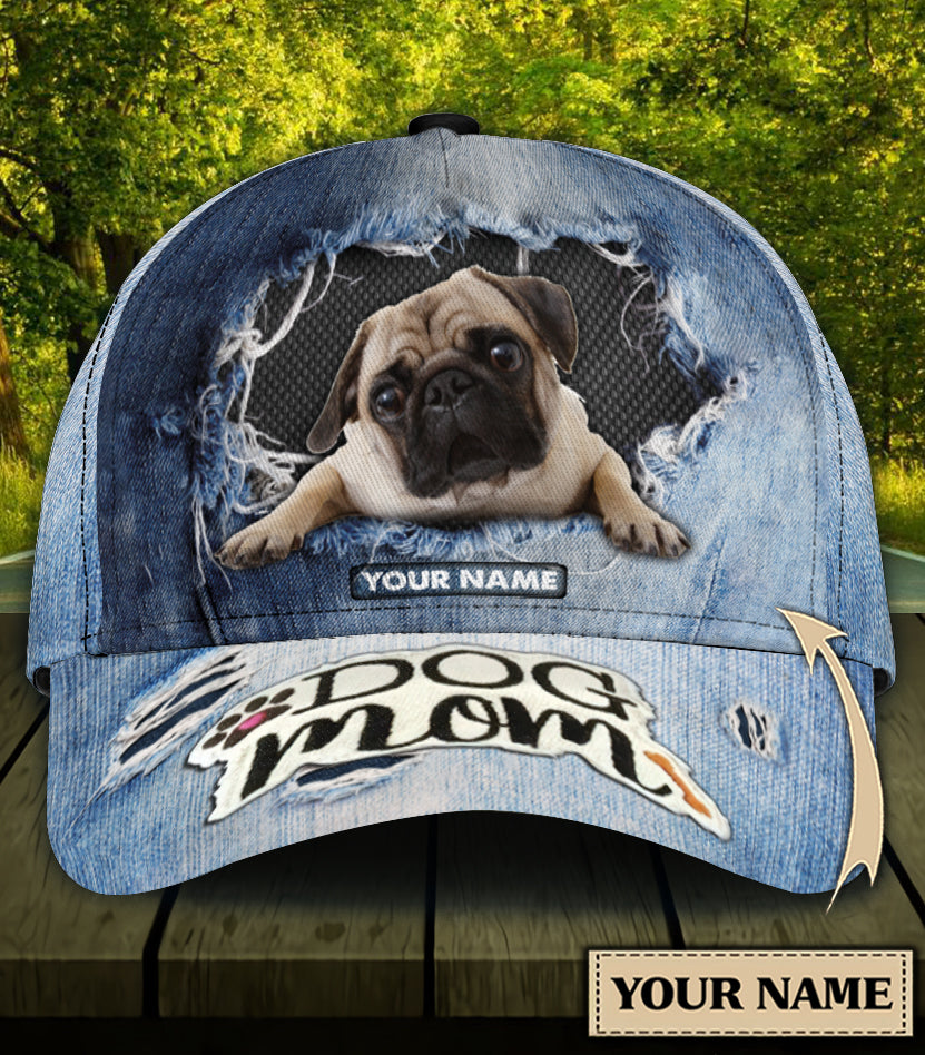 Personalized Pug Classic Cap Trucker Hats Custom Hats Gifts For Men & Women