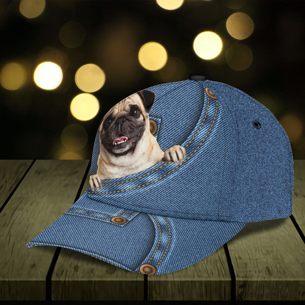 Personalized Pug Classic Cap Trucker Hats Custom Hats Gifts For Men & Women