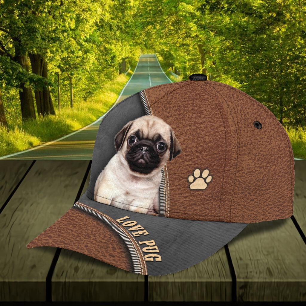 Personalized Pug Classic Cap Trucker Hats Custom Hats Gifts For Men & Women