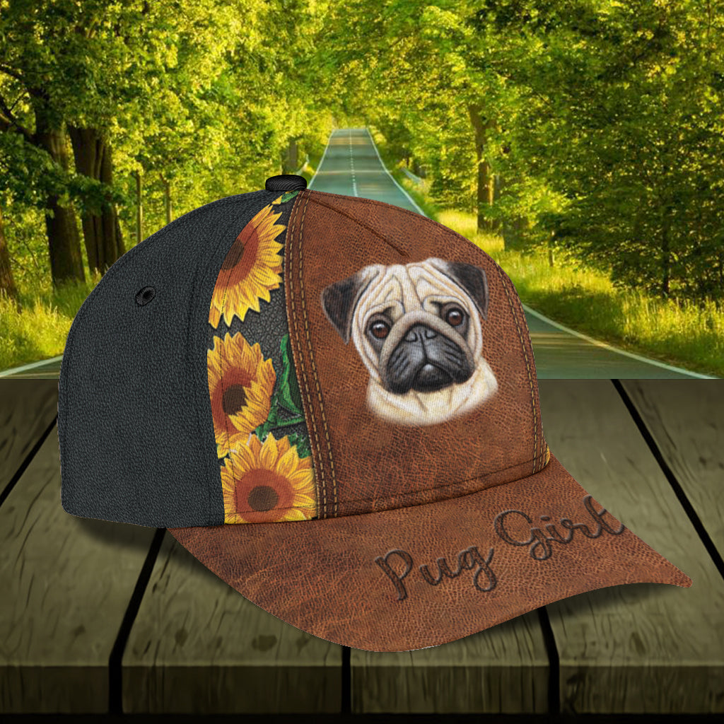 Personalized Pug Classic Cap Trucker Hats Custom Hats Gifts For Men & Women