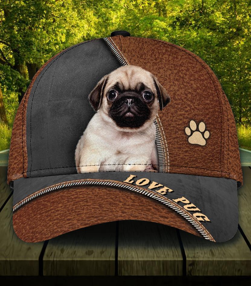 Personalized Pug Classic Cap Trucker Hats Custom Hats Gifts For Men & Women