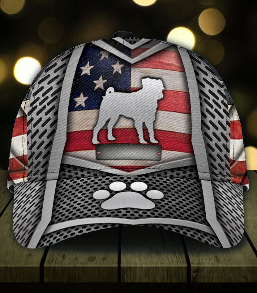 Personalized Pug Classic Cap Trucker Hats Custom Hats Gifts For Men & Women