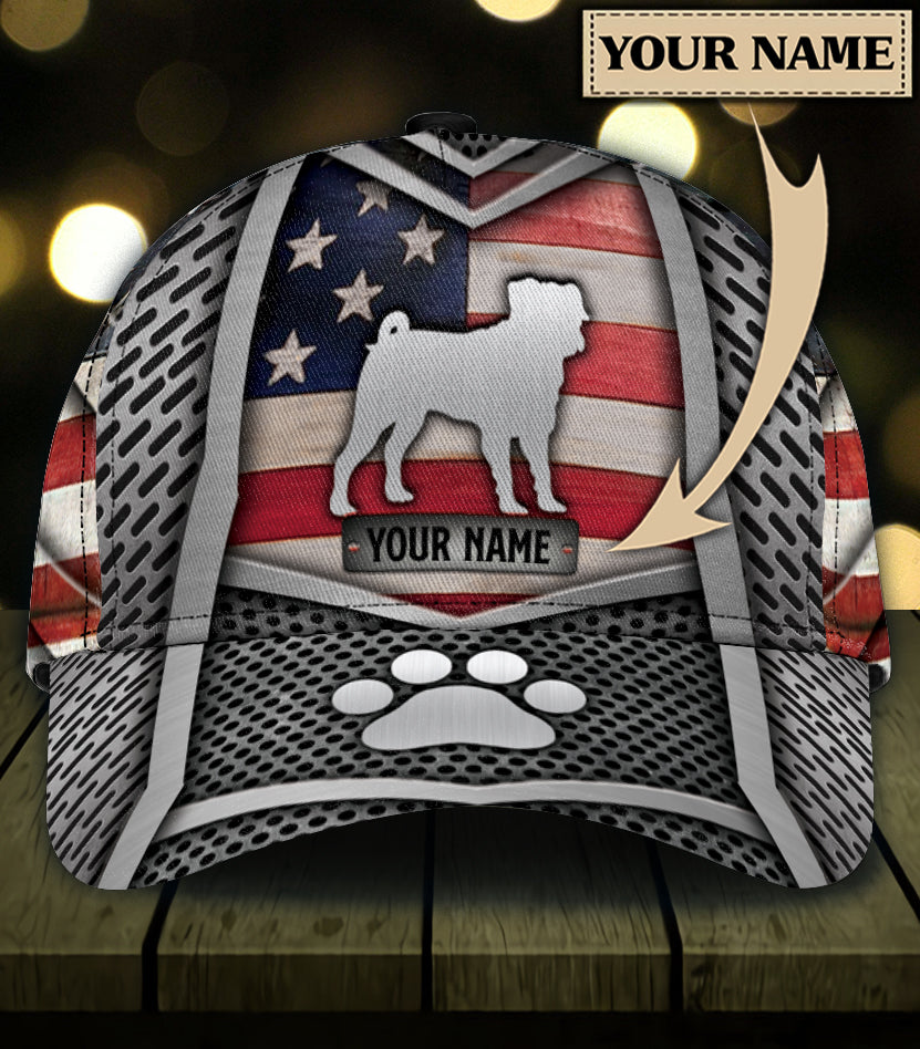 Personalized Pug Classic Cap Trucker Hats Custom Hats Gifts For Men & Women