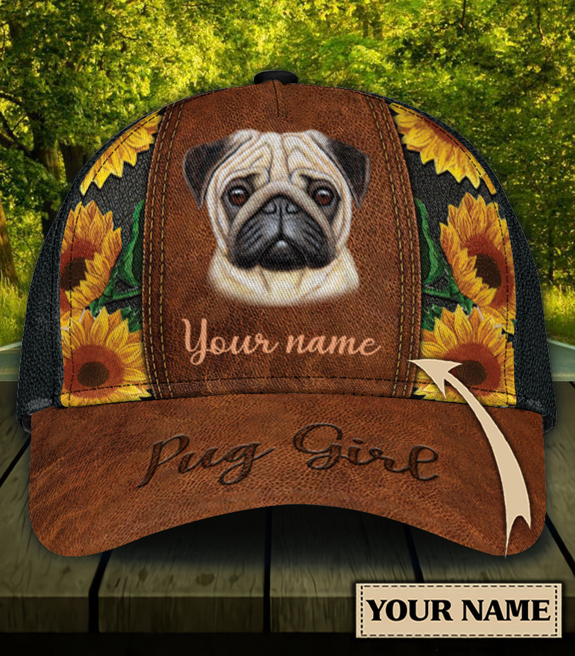 Personalized Pug Classic Cap Trucker Hats Custom Hats Gifts For Men & Women
