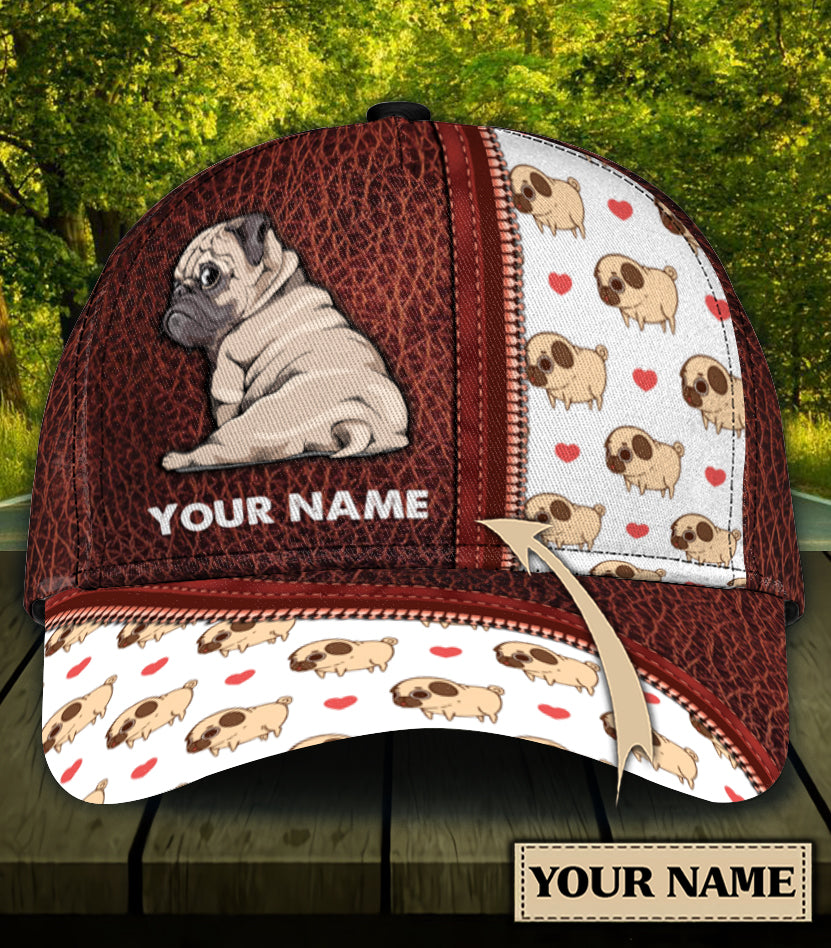 Personalized Pug Classic Cap Trucker Hats Custom Hats Gifts For Men & Women