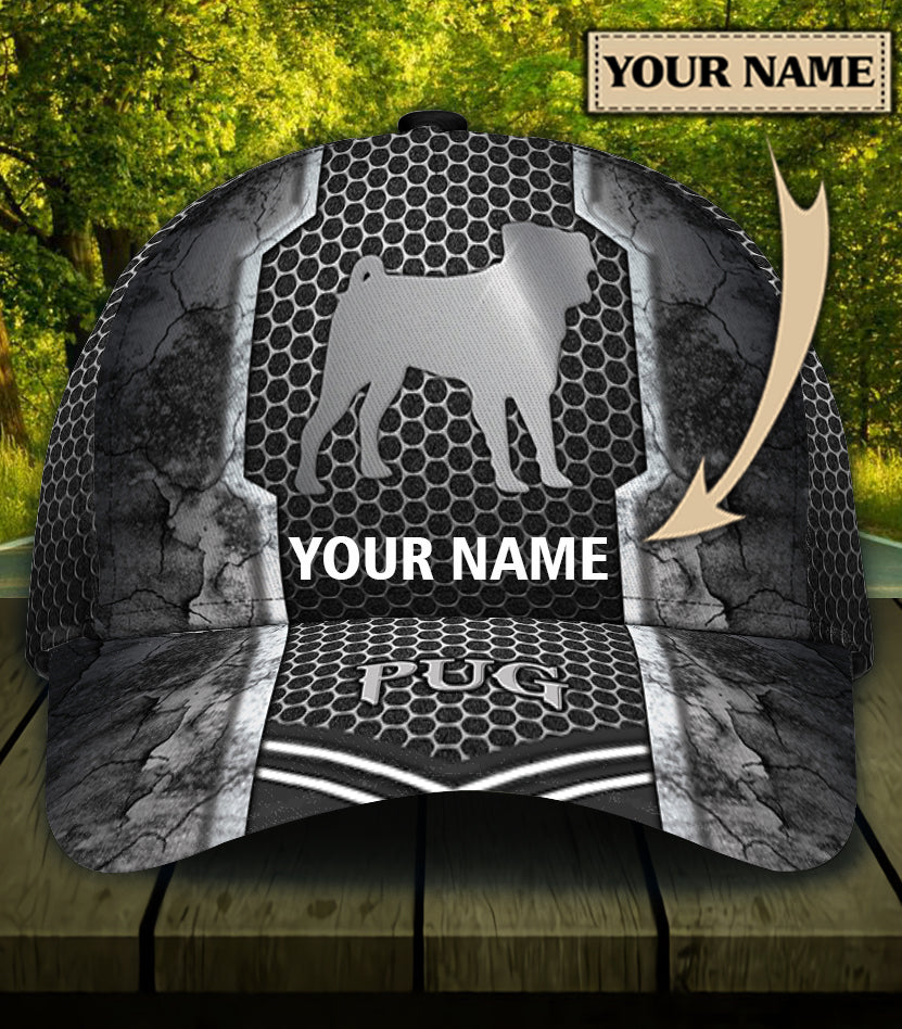 Personalized Pug Classic Cap Trucker Hats Custom Hats Gifts For Men & Women