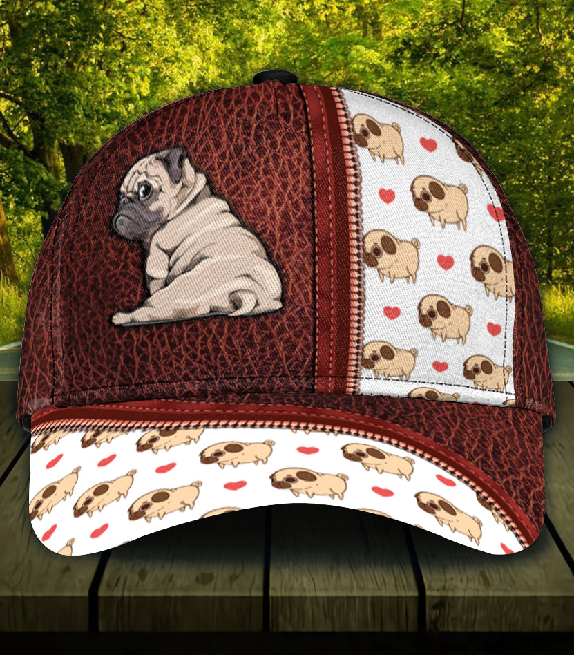 Personalized Pug Classic Cap Trucker Hats Custom Hats Gifts For Men & Women