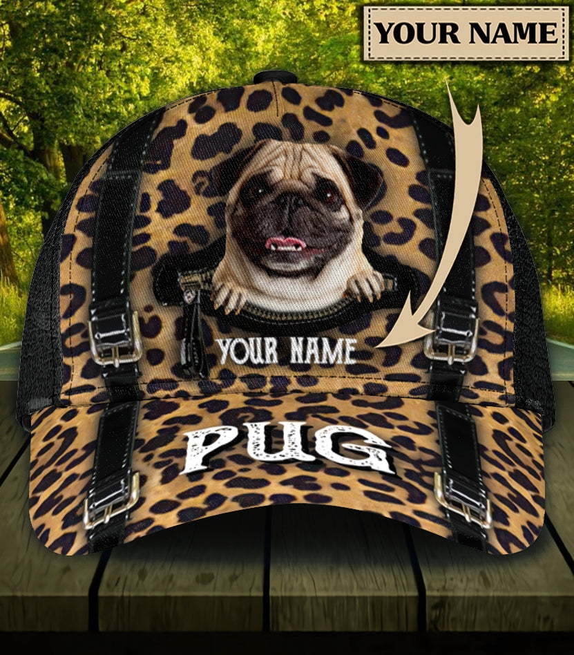 Personalized Pug Classic Cap Trucker Hats Custom Hats Gifts For Men & Women