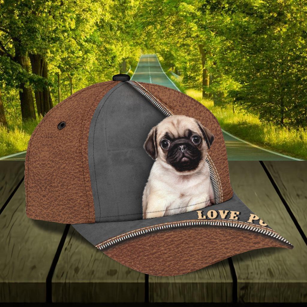 Personalized Pug Classic Cap Trucker Hats Custom Hats Gifts For Men & Women