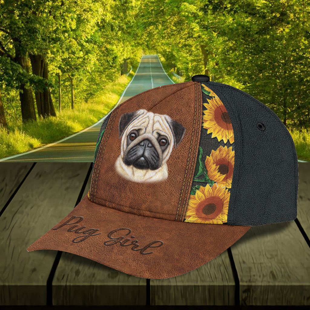 Personalized Pug Classic Cap Trucker Hats Custom Hats Gifts For Men & Women