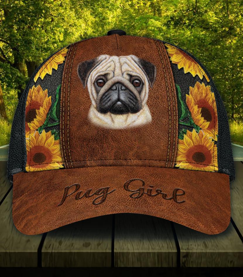 Personalized Pug Classic Cap Trucker Hats Custom Hats Gifts For Men & Women