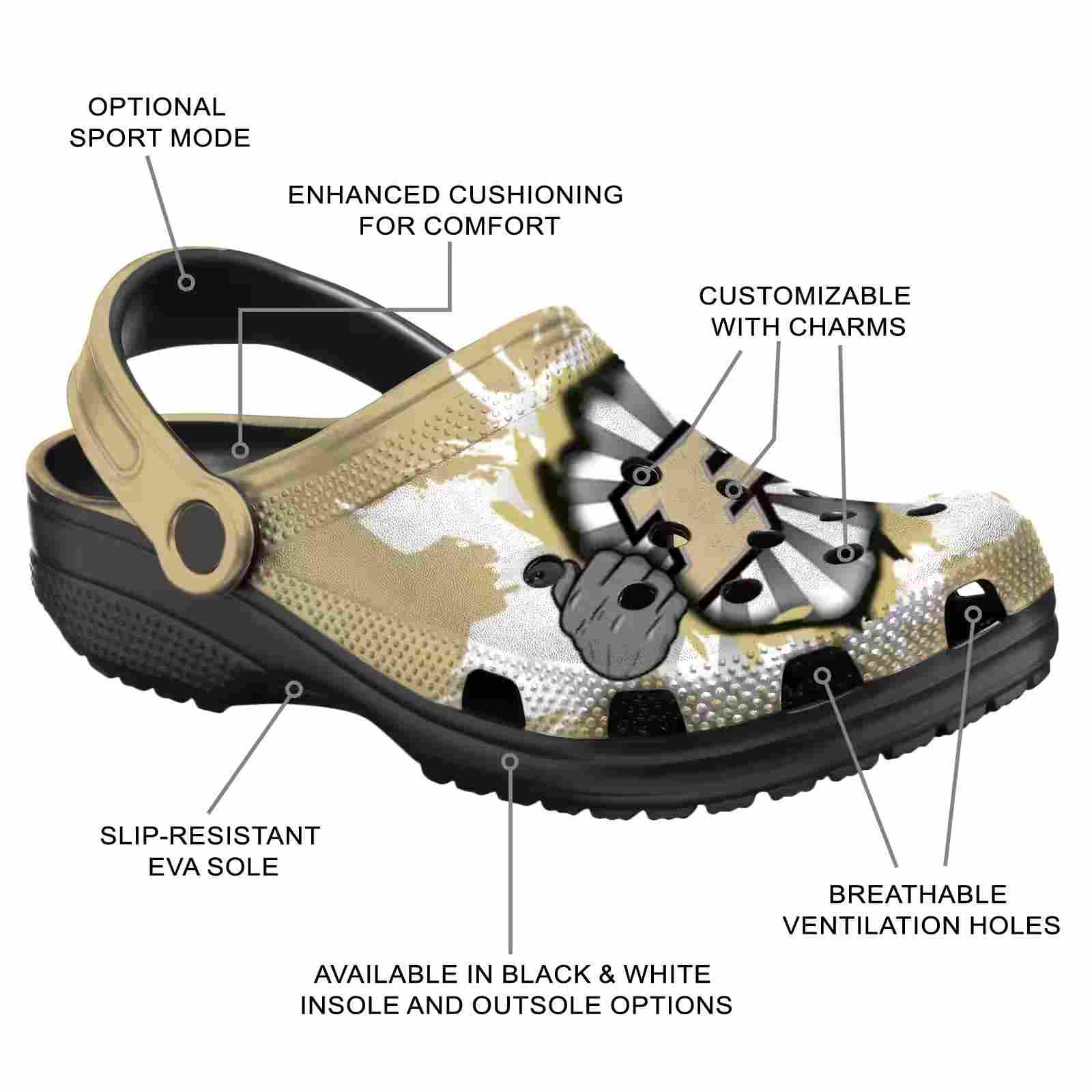 Personalized Purdue Boilermakers Gripping Hand ClogTVC1801792 - Image 5