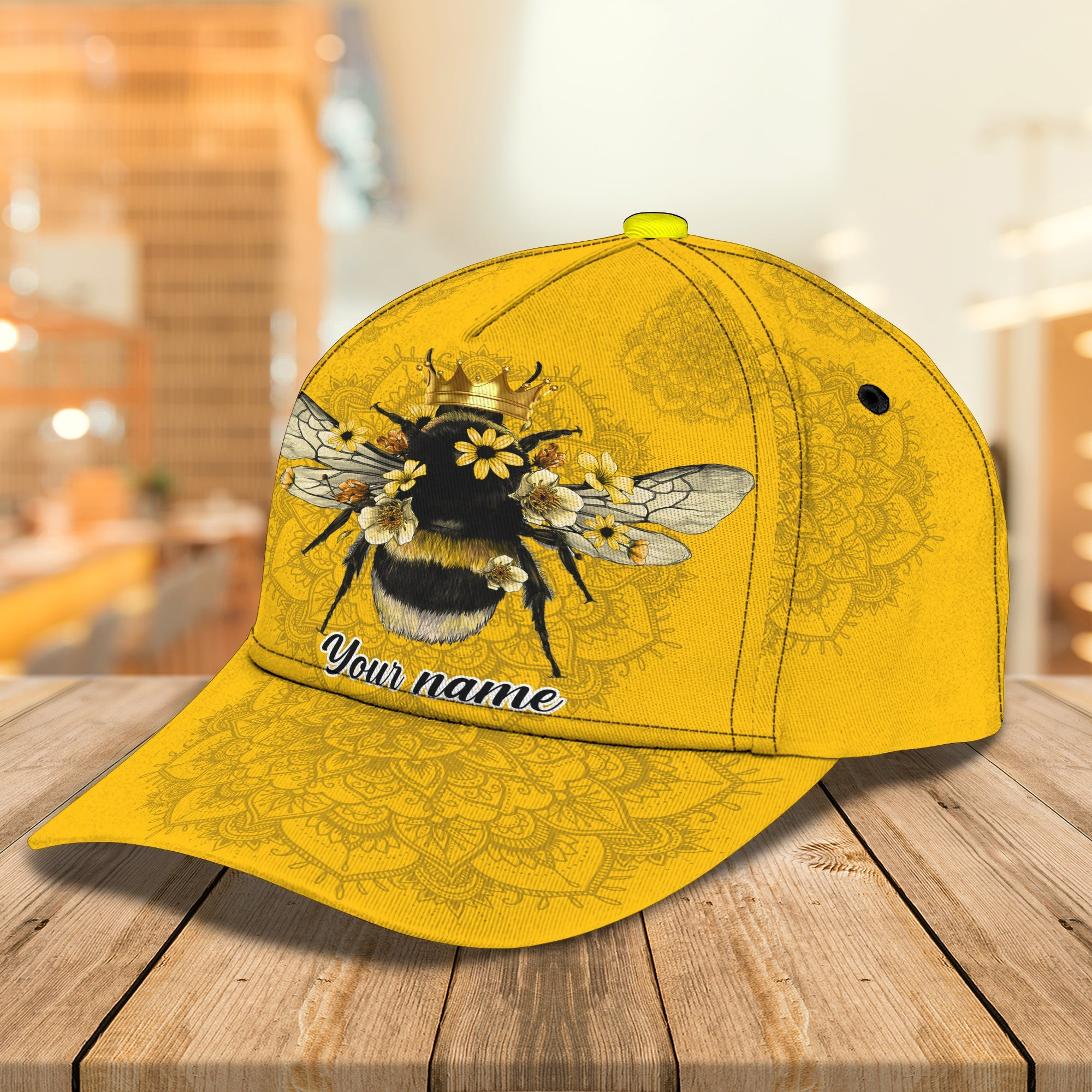 Personalized Queen Bee Cap - Custom Classic Cap For Bee Lovers Trucker Hats Custom Hats Gifts For Men & Women