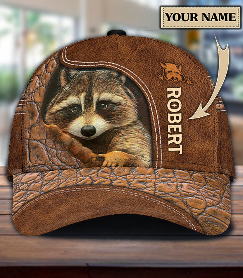 Personalized Raccoon Classic Cap Trucker Hats Custom Hats Gifts For Men & Women