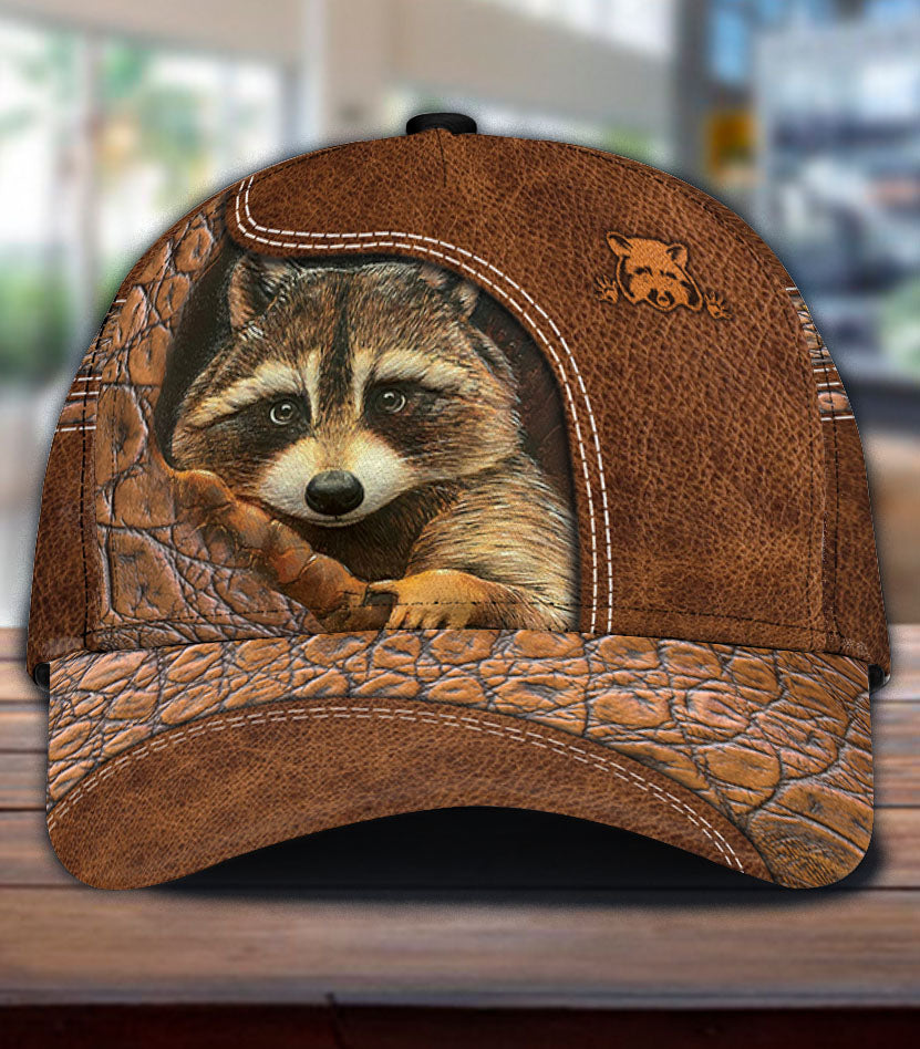 Personalized Raccoon Classic Cap Trucker Hats Custom Hats Gifts For Men & Women