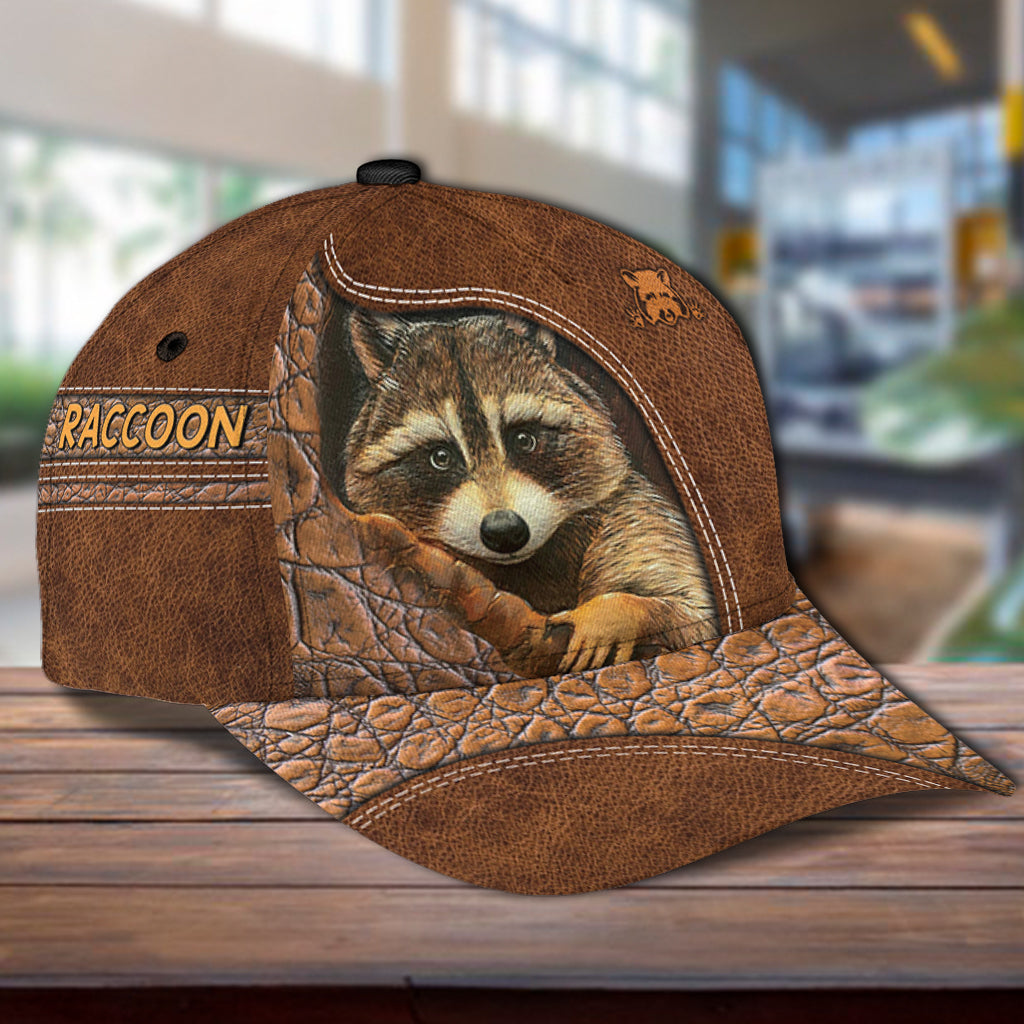 Personalized Raccoon Classic Cap Trucker Hats Custom Hats Gifts For Men & Women