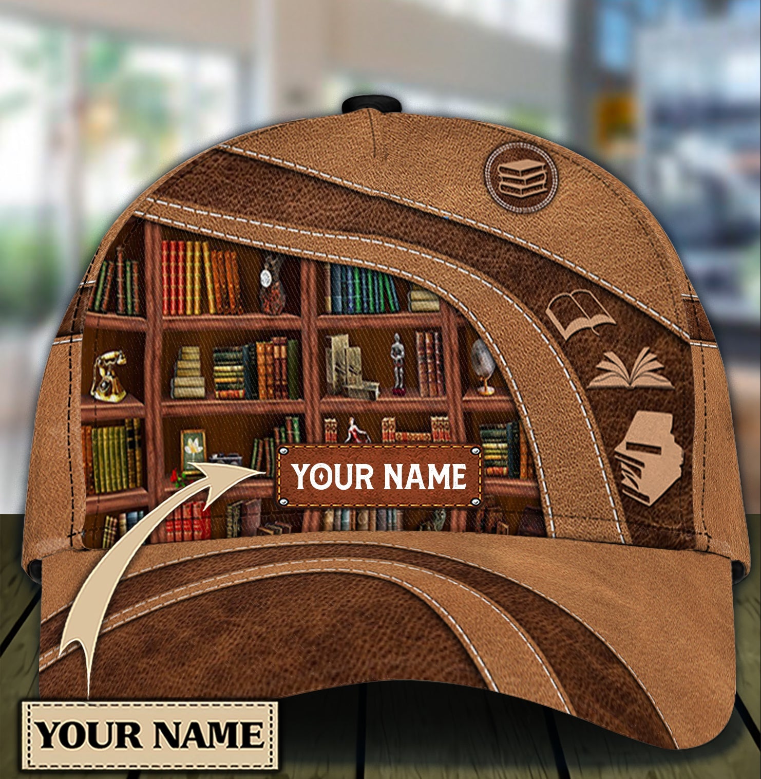 Personalized Reading Classic Cap, Personalized Gift for Book Lovers, Readers Trucker Hats Custom Hats Gifts For Men & Women