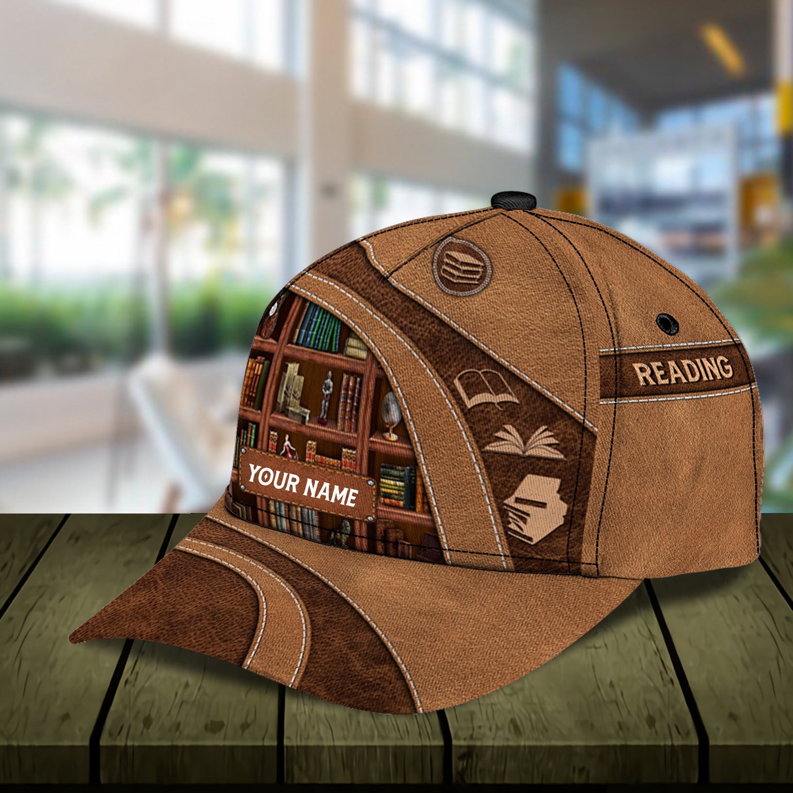 Personalized Reading Classic Cap, Personalized Gift for Book Lovers, Readers Trucker Hats Custom Hats Gifts For Men & Women
