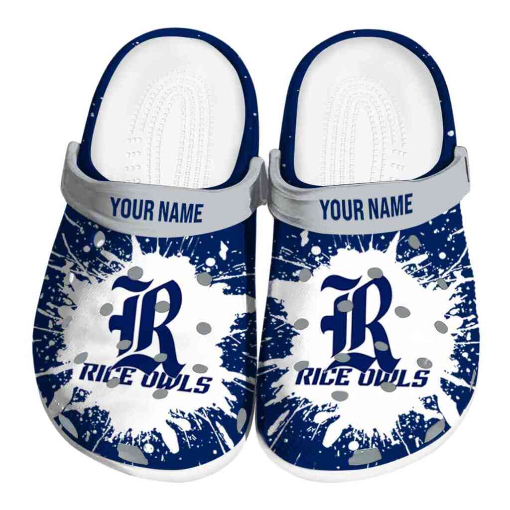 Personalized Rice Owls Splash Art ClogTVC1801717