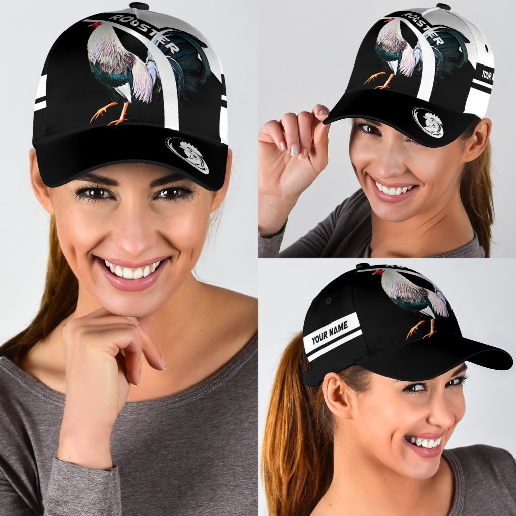 Personalized Rooster 3D Printed Cap Trucker Hats Custom Hats Gifts For Men & Women