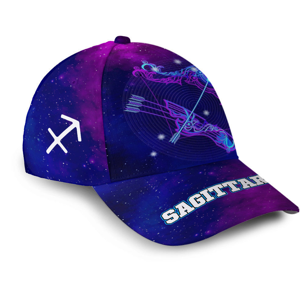 Personalized Sagittarius Miraculous Galaxy Hat Classic Cap Trucker Hats Custom Hats Gifts For Men & Women