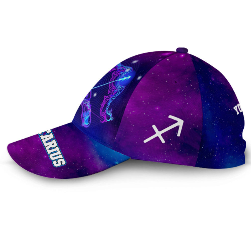 Personalized Sagittarius Miraculous Galaxy Hat Classic Cap Trucker Hats Custom Hats Gifts For Men & Women