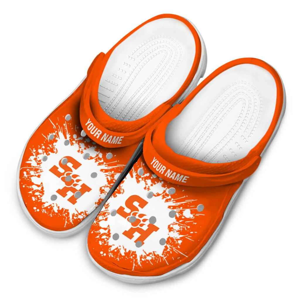 Personalized Sam Houston Bearkats Splatter Background ClogTVC1801717 - Image 4