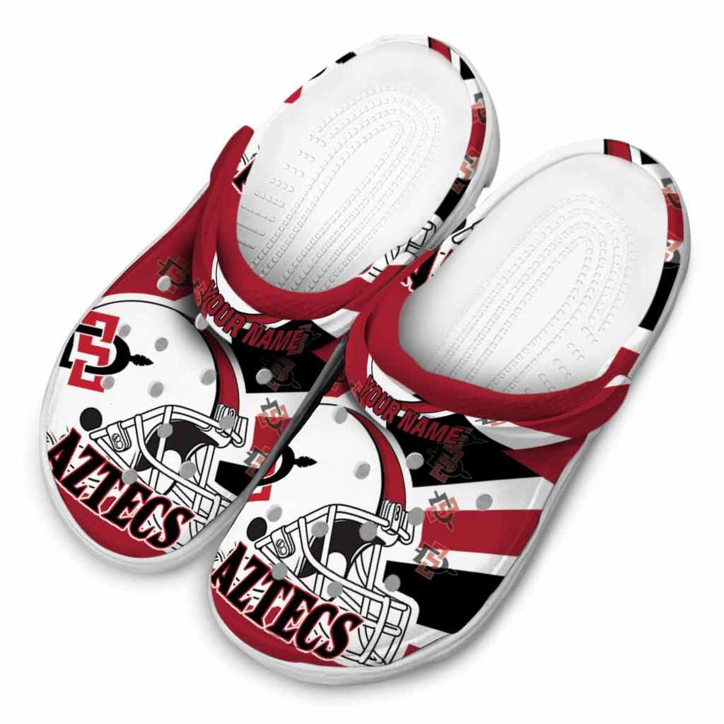 Personalized San Diego State Aztecs Football Helmet ClogTVC1801802 - Image 4