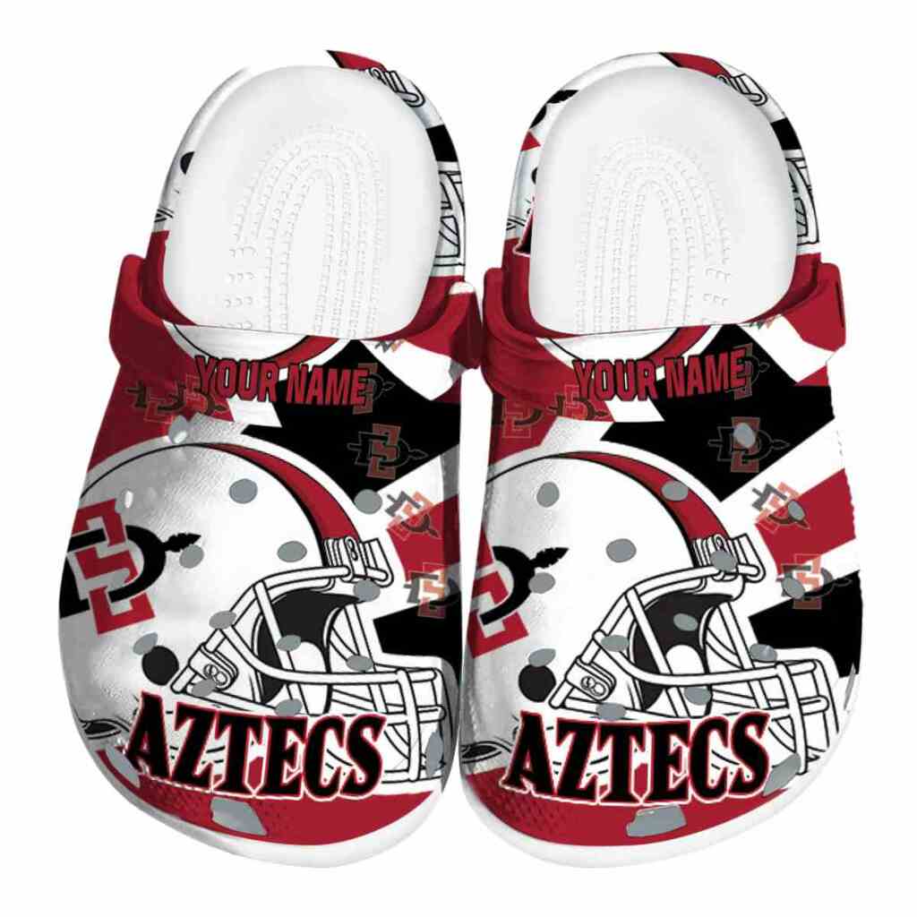 Personalized San Diego State Aztecs Football Helmet ClogTVC1801802
