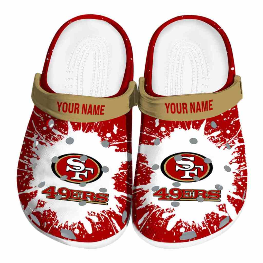 Personalized San Francisco 49ers Splash Art ClogTVC180135