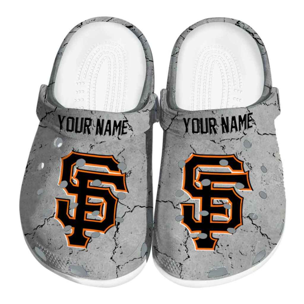 Personalized San Francisco Giants Cracked Texture ClogTVC180137