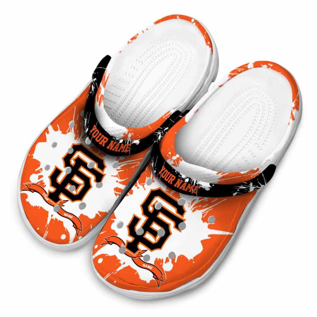 Personalized San Francisco Giants Splatter Pattern ClogTVC180136 - Image 4
