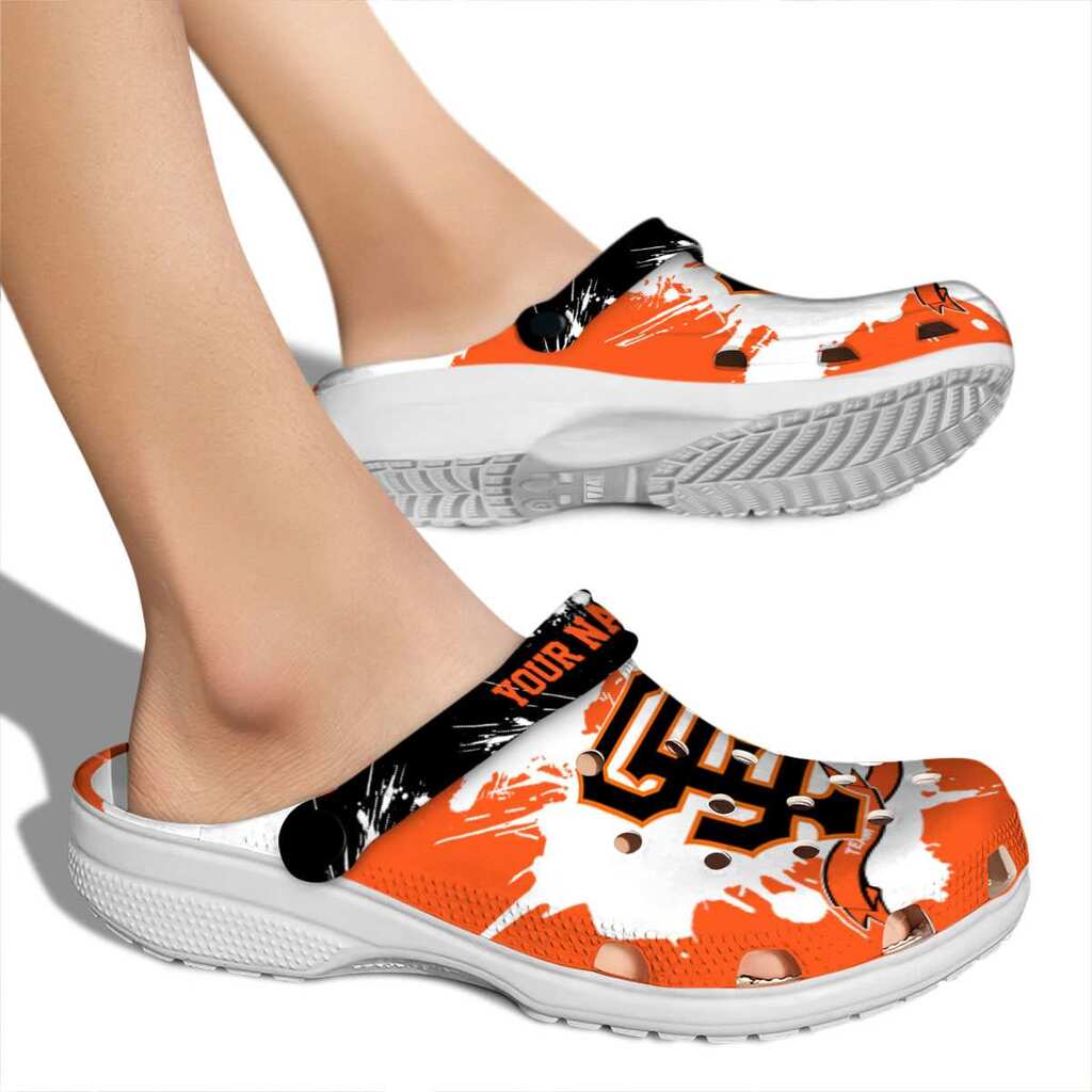 Personalized San Francisco Giants Splatter Pattern ClogTVC180136 - Image 2