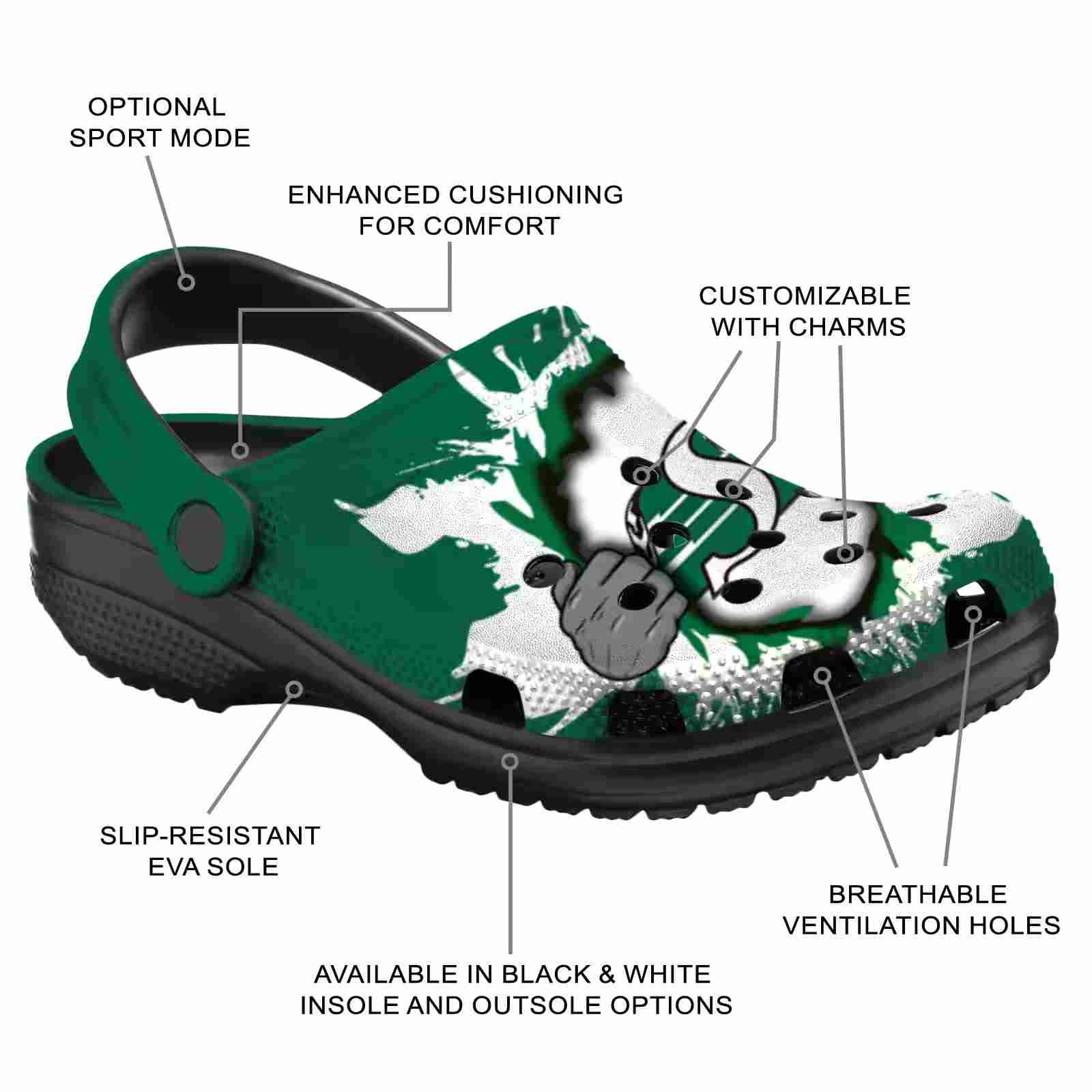 Personalized Saskatchewan Roughriders Gripping Hand ClogTVC1801791 - Image 5