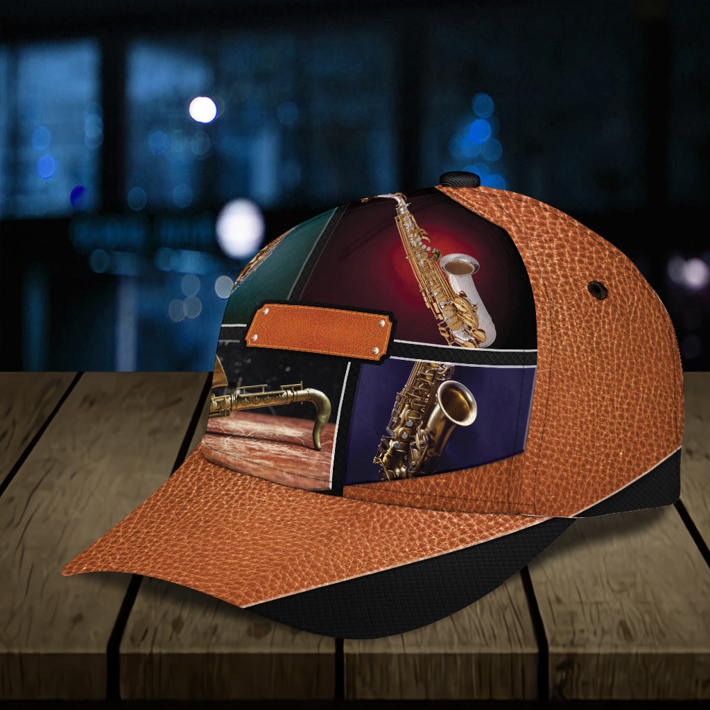 Personalized Saxophone Classic Cap, Gift for Music Lovers, Saxophone Lovers Trucker Hats Custom Hats Gifts For Men & Women