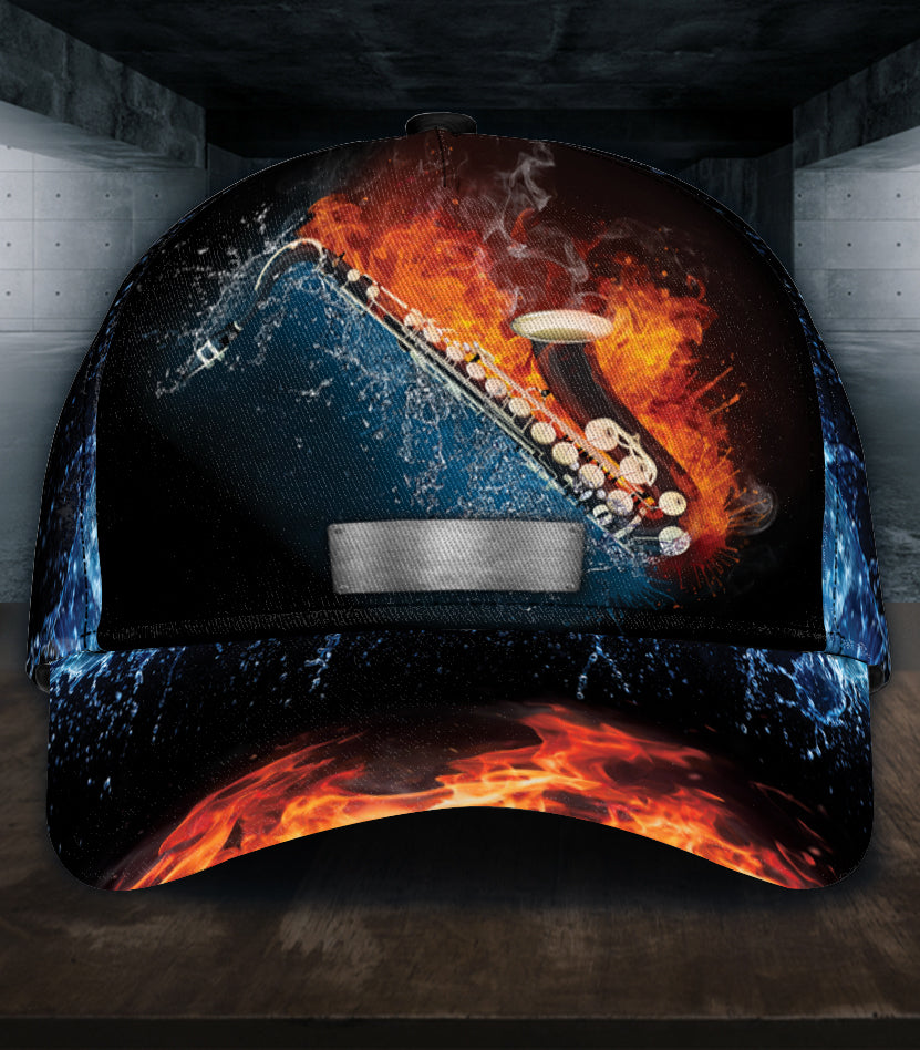 Personalized Saxophone Classic Cap, Gift for Music Lovers, Saxophone Lovers Trucker Hats Custom Hats Gifts For Men & Women