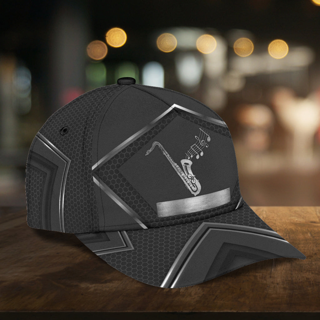 Personalized Saxophone Classic Cap, Gift for Music Lovers, Saxophone Lovers Trucker Hats Custom Hats Gifts For Men & Women