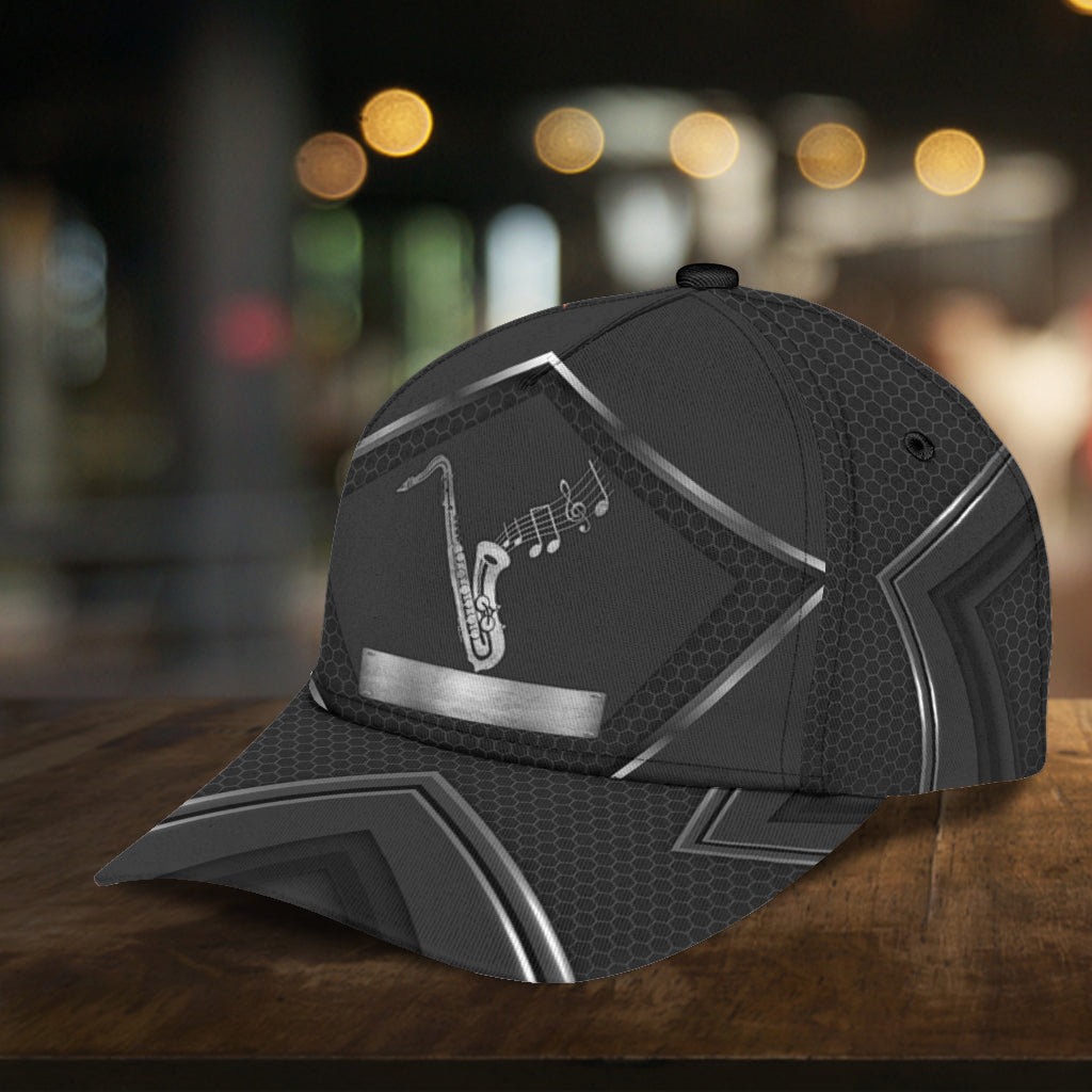 Personalized Saxophone Classic Cap, Gift for Music Lovers, Saxophone Lovers Trucker Hats Custom Hats Gifts For Men & Women