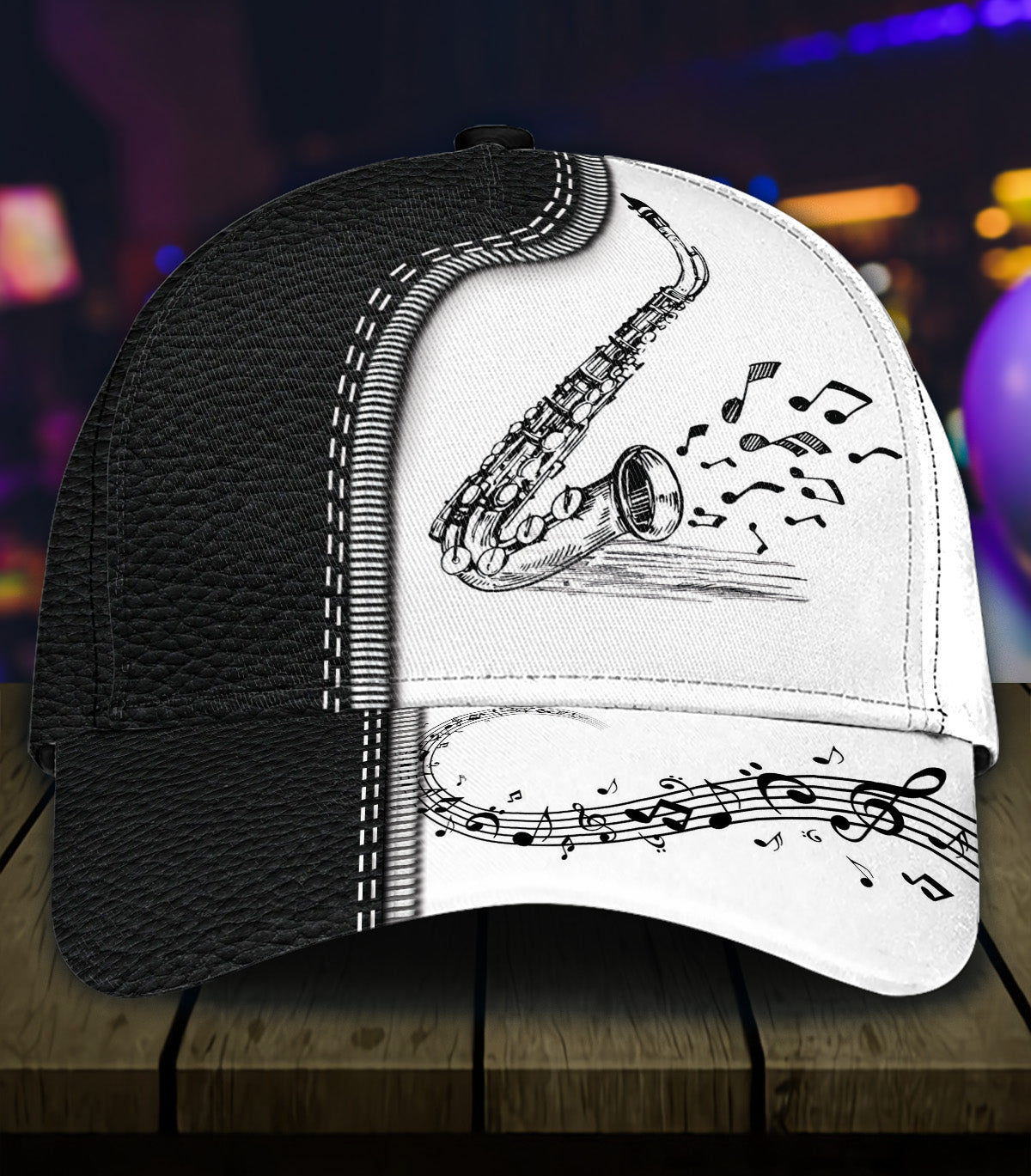 Personalized Saxophone Classic Cap, Gift for Music Lovers, Saxophone Lovers Trucker Hats Custom Hats Gifts For Men & Women