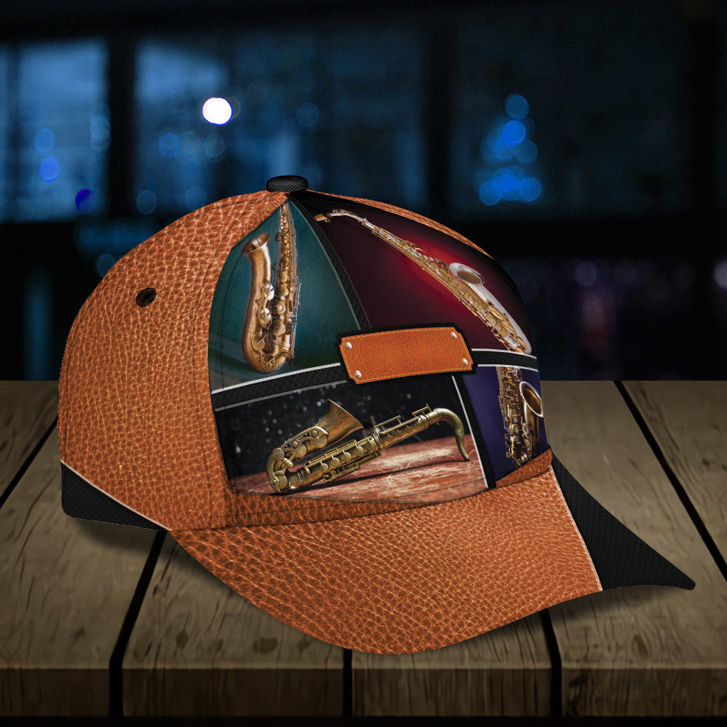 Personalized Saxophone Classic Cap, Gift for Music Lovers, Saxophone Lovers Trucker Hats Custom Hats Gifts For Men & Women