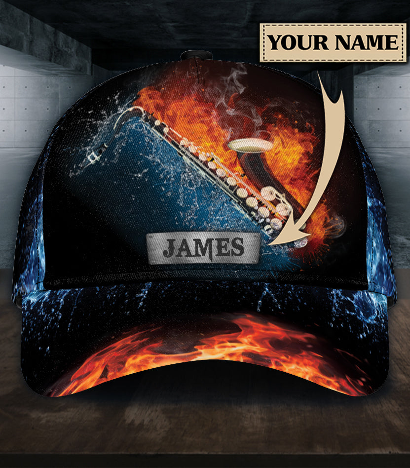 Personalized Saxophone Classic Cap, Gift for Music Lovers, Saxophone Lovers Trucker Hats Custom Hats Gifts For Men & Women