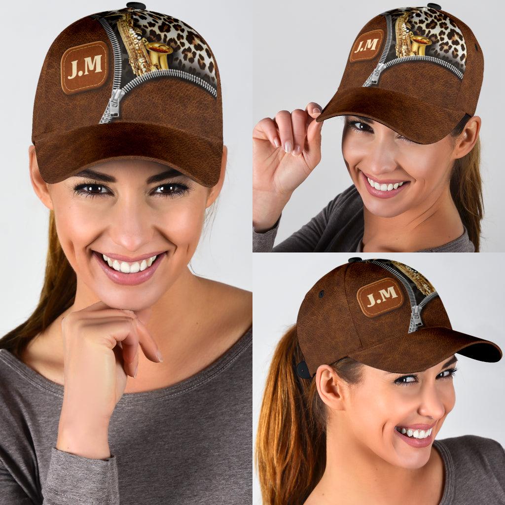 Personalized Saxophone Classic Cap, Personalized Gift for Music Lovers, Saxophone Lovers Trucker Hats Custom Hats Gifts For Men & Women