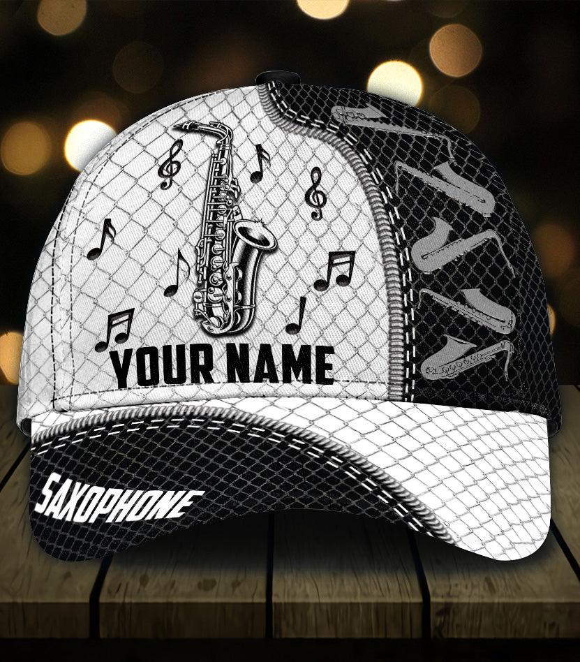 Personalized Saxophone Classic Cap, Personalized Gift for Music Lovers, Saxophone Lovers Trucker Hats Custom Hats Gifts For Men & Women