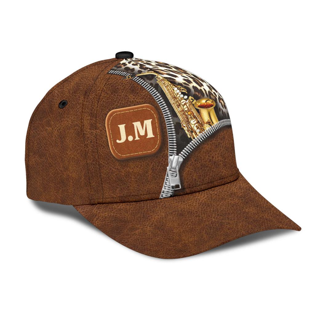 Personalized Saxophone Classic Cap, Personalized Gift for Music Lovers, Saxophone Lovers Trucker Hats Custom Hats Gifts For Men & Women