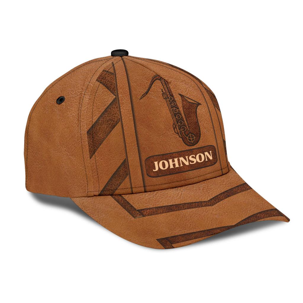 Personalized Saxophone Classic Cap, Personalized Gift for Music Lovers, Saxophone Lovers Trucker Hats Custom Hats Gifts For Men & Women