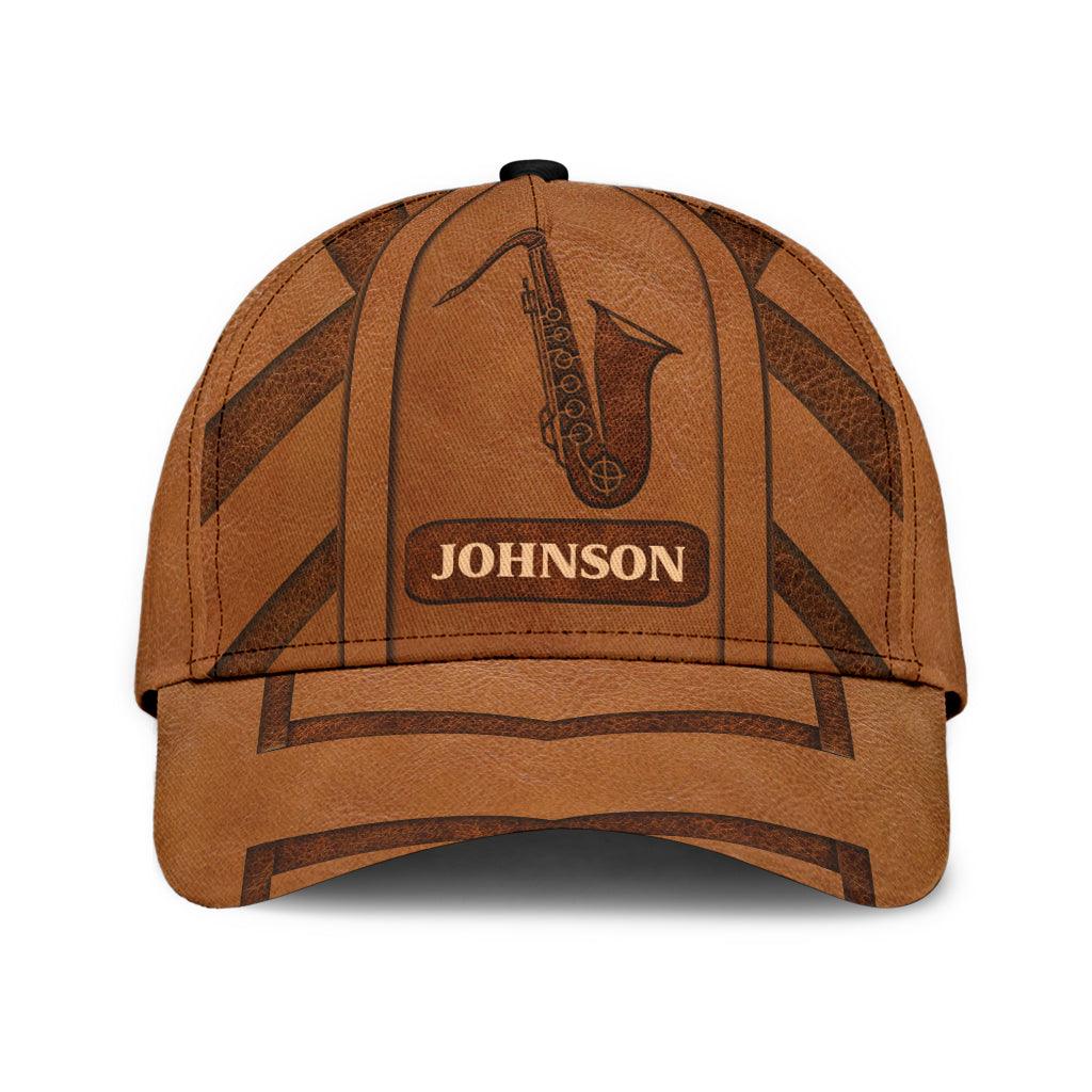 Personalized Saxophone Classic Cap, Personalized Gift for Music Lovers, Saxophone Lovers Trucker Hats Custom Hats Gifts For Men & Women