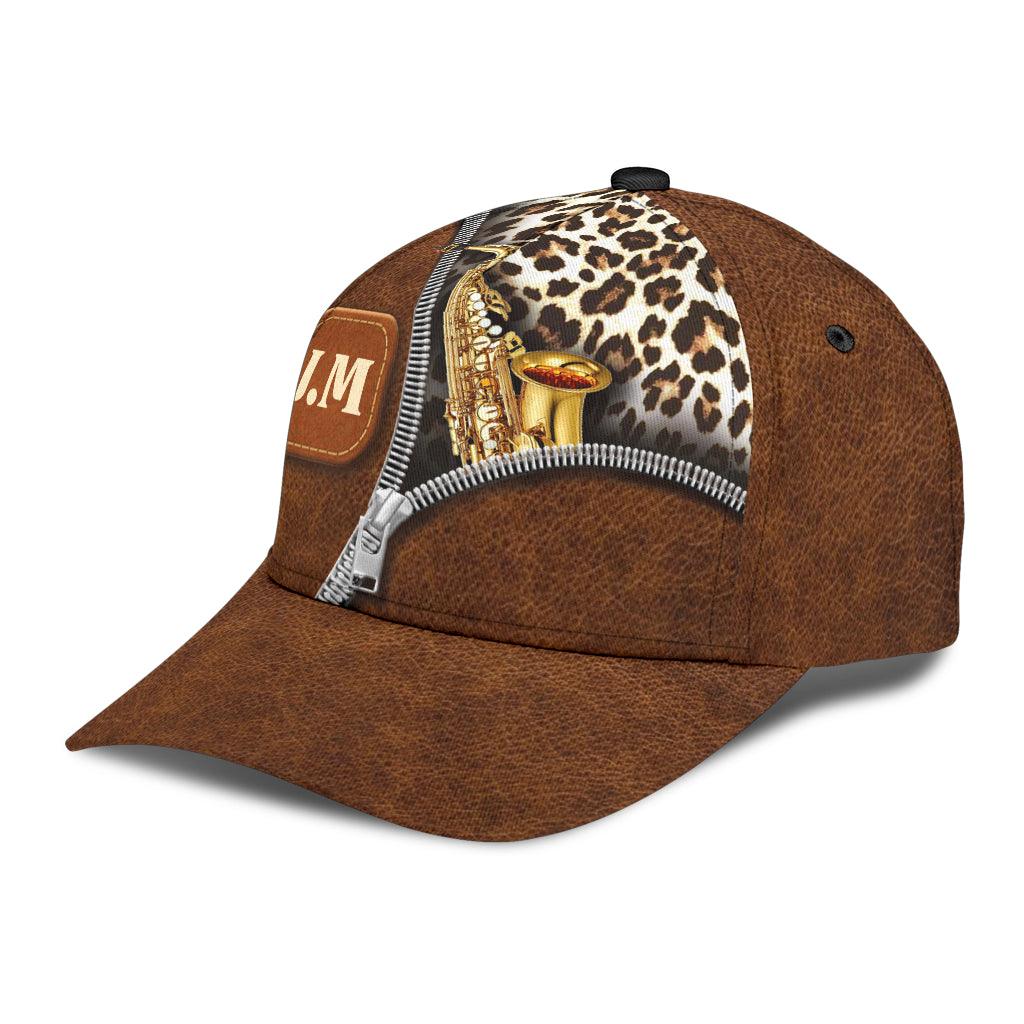 Personalized Saxophone Classic Cap, Personalized Gift for Music Lovers, Saxophone Lovers Trucker Hats Custom Hats Gifts For Men & Women