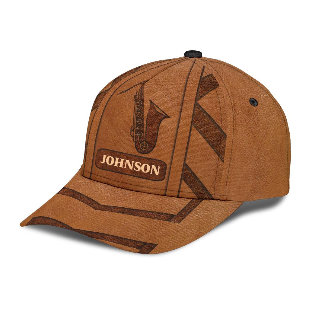 Personalized Saxophone Classic Cap, Personalized Gift for Music Lovers, Saxophone Lovers Trucker Hats Custom Hats Gifts For Men & Women