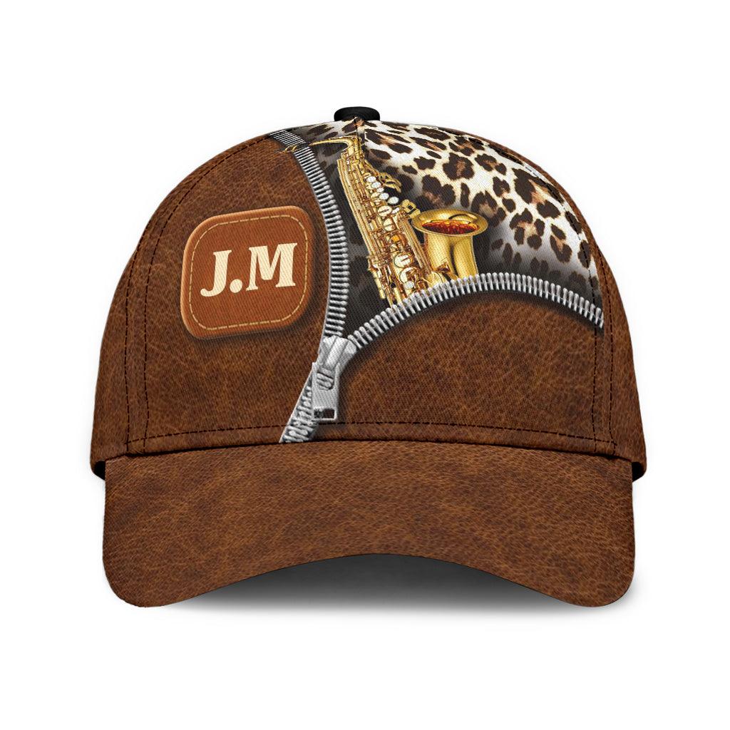 Personalized Saxophone Classic Cap, Personalized Gift for Music Lovers, Saxophone Lovers Trucker Hats Custom Hats Gifts For Men & Women